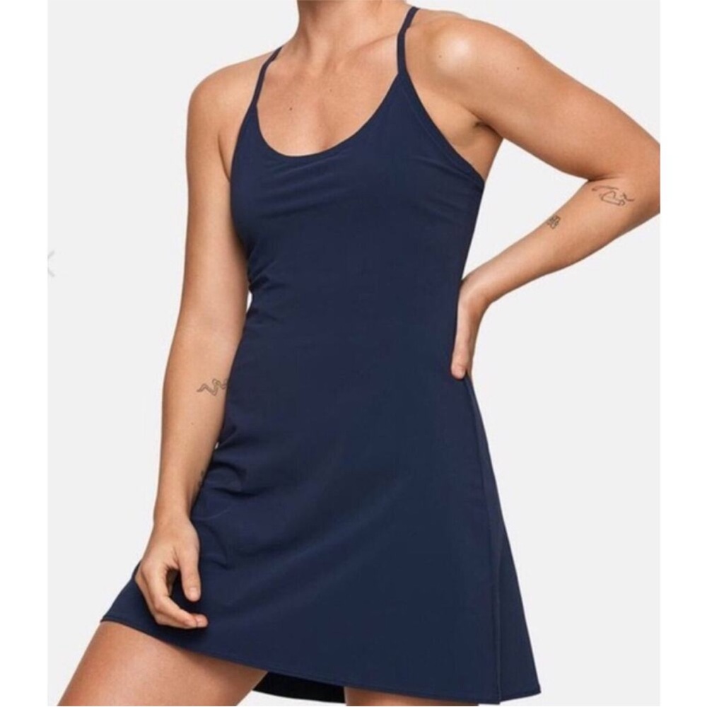 Outdoor Voices Mini Dress Dark Navy Blue The Exercise Dress EUC Small - Picture 1 of 13